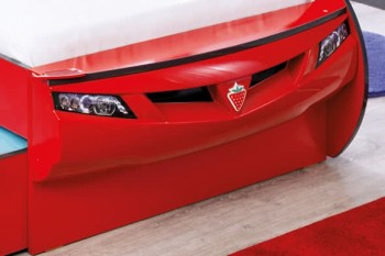 CARBED Кровать-машина Coupe с выдвижной кроватью Red 20.03.1306.00 в Евсино - evsino.mebel54.com | фото