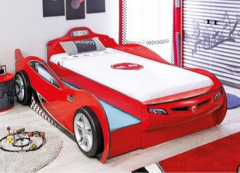 CARBED Кровать-машина Coupe с выдвижной кроватью Red 20.03.1306.00 в Евсино - evsino.mebel54.com | фото