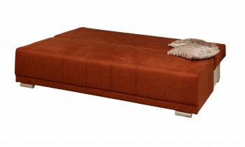 Диван - кровать "Асти" (замша дельта терракота) вариант №1/осн. в Евсино - evsino.mebel54.com | фото