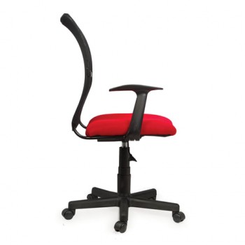 Кресло BRABIX Spring MG-307 (красно-черный) в Евсино - evsino.mebel54.com | фото