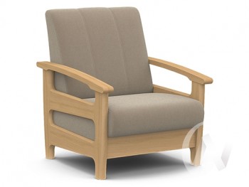 Кресло для отдыха Омега (бук лак/CATANIA LATTE) в Евсино - evsino.mebel54.com | фото