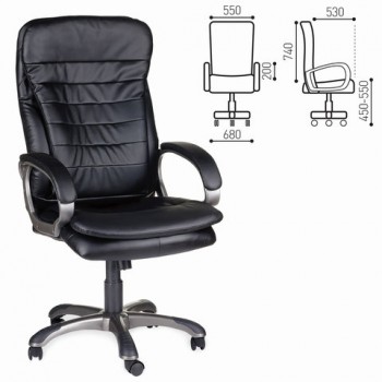 Кресло офисное BRABIX Omega EX-589 (черное) в Евсино - evsino.mebel54.com | фото