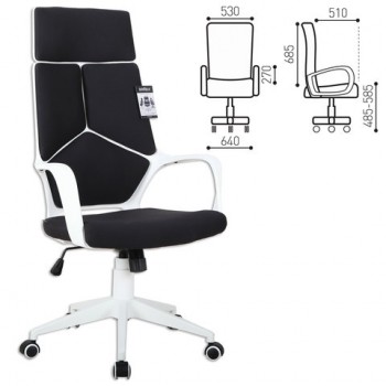 Кресло офисное BRABIX Prime EX-515 (черная ткань) в Евсино - evsino.mebel54.com | фото