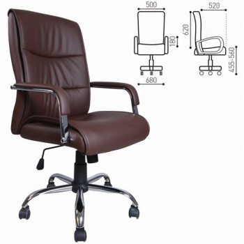 Кресло офисное BRABIX Space EX-508 (коричневый) в Евсино - evsino.mebel54.com | фото