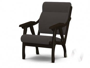 Кресло Вега-10 (венге лак/ULTRA GRAFIT) в Евсино - evsino.mebel54.com | фото