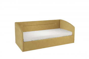 Кровать 0.9 Альба Софа (Медовый велюр) в Евсино - evsino.mebel54.com | фото