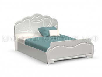 Кровать 1,6м Гармония (Белый/Белый глянец) в Евсино - evsino.mebel54.com | фото