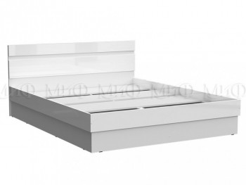 Кровать Челси 1400 (Белый/Белый глянец) в Евсино - evsino.mebel54.com | фото