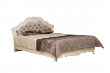 Кровать двойная "Кантри" (вудлайн кремовый/патина/ортопед/1820) в Евсино - evsino.mebel54.com | фото