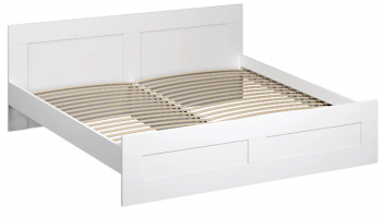 Кровать двухспальная Сириус 1800мм белый в Евсино - evsino.mebel54.com | фото