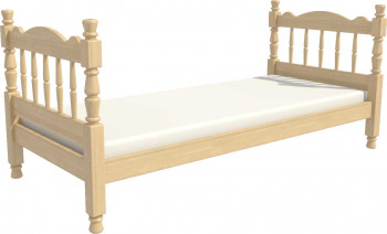 Кровать одинарная Аленка из массива сосны 800*1890 Сосна в Евсино - evsino.mebel54.com | фото