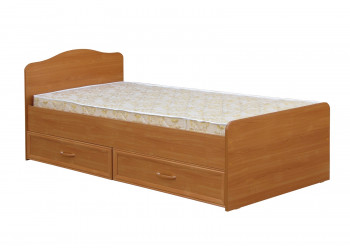 Кровать одинарная с ящиками 800-1 без матраса (круглые спинки) Вишня Оксфорд в Евсино - evsino.mebel54.com | фото