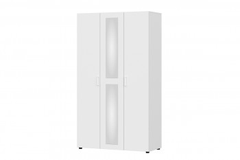 Модульная система "Токио" Шкаф трехстворчатый Белый текстурныйный в Евсино - evsino.mebel54.com | фото