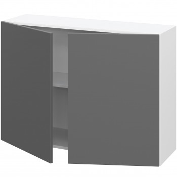 Норд ШВ 1000 Шкаф верхний (Софт смок/корпус Белый) в Евсино - evsino.mebel54.com | фото