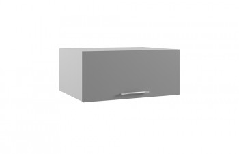 Ройс ГПГ 800 Шкаф верхний горизонтальный глубокий (Графит софт/корпус Серый) в Евсино - evsino.mebel54.com | фото