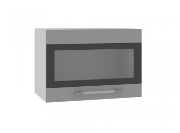 Ройс ГПГСФ 500 Шкаф верхний горизонтальный (Графит софт/корпус Серый) в Евсино - evsino.mebel54.com | фото