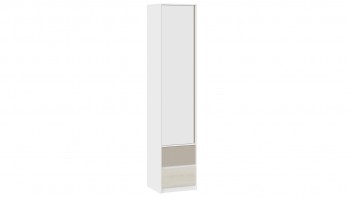 Шкаф для белья комбинированный «Сканди» Дуб Гарден/Белый/Глиняный серый в Евсино - evsino.mebel54.com | фото