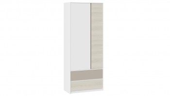 Шкаф для одежды комбинированный «Сканди» Дуб Гарден/Белый/Глиняный серый в Евсино - evsino.mebel54.com | фото