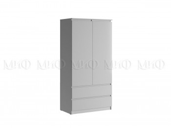 Шкаф двухстворчатый Челси комбинированный (Белый/Белый глянец) в Евсино - evsino.mebel54.com | фото