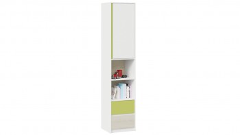 Шкаф комбинированный «Сканди» Дуб Гарден/Белый/Зеленый в Евсино - evsino.mebel54.com | фото
