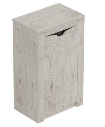 Тумба с дверцей и ящиком Соренто Дуб бонифаций/Кофе структурный матовый в Евсино - evsino.mebel54.com | фото
