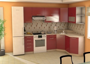 Угловая кухня Максимус-24 2400х1700 мм в Евсино - evsino.mebel54.com | фото